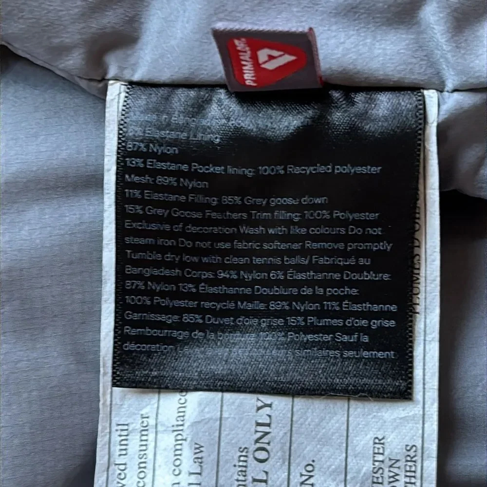 Lululemon Men’s Goose Down Insulated Primaloft Intermission Bomber Jacket Gray